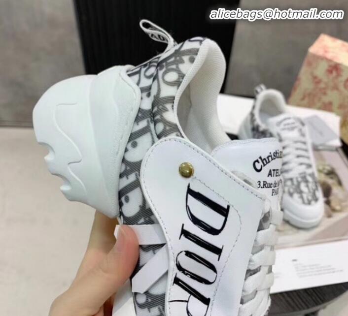 Unique Style Dior Saddle Oblique Sneakers G21820 White 2020