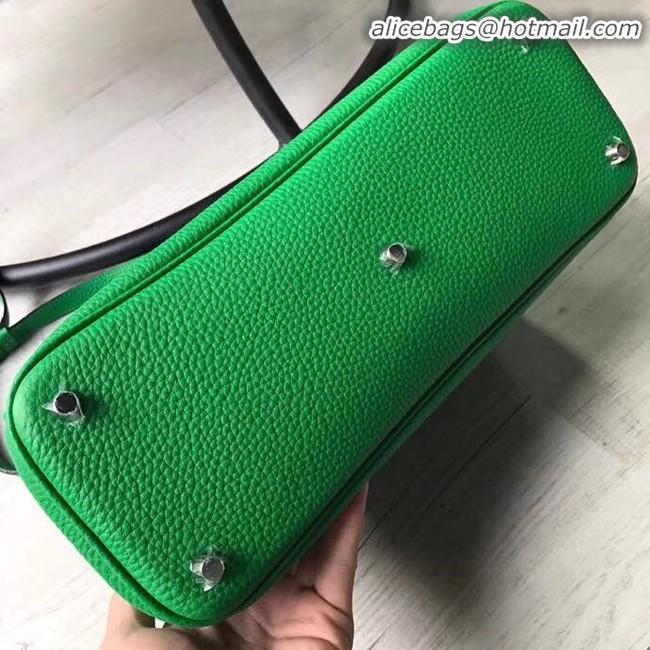 Grade Design Dior Diorissimo Bag in Original Grainy Leather CD0678 green & silver-Tone Metal