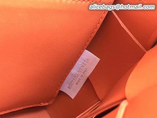 Trendy Design Bottega Veneta Sheepskin Weaving Original Leather 578004 orange