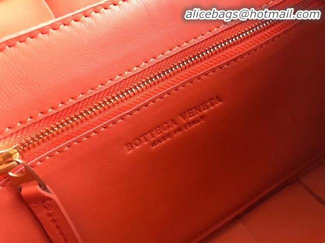 Trendy Design Bottega Veneta Sheepskin Weaving Original Leather 578004 orange