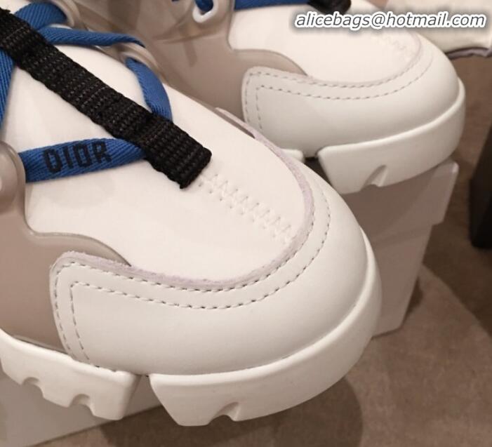 Best Product Dior D-Connect Phoenix Low-top Sneakers G11636 White/Blue 2020