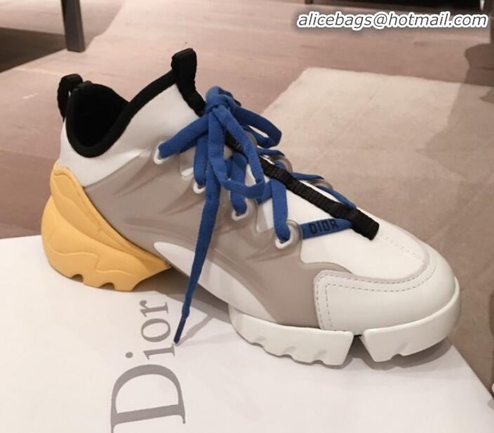 Best Product Dior D-Connect Phoenix Low-top Sneakers G11636 White/Blue 2020