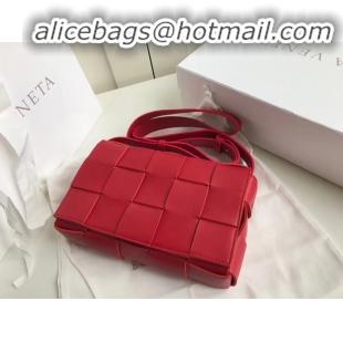 Classic Discount Bottega Veneta Sheepskin Weaving Original Leather 578004 red