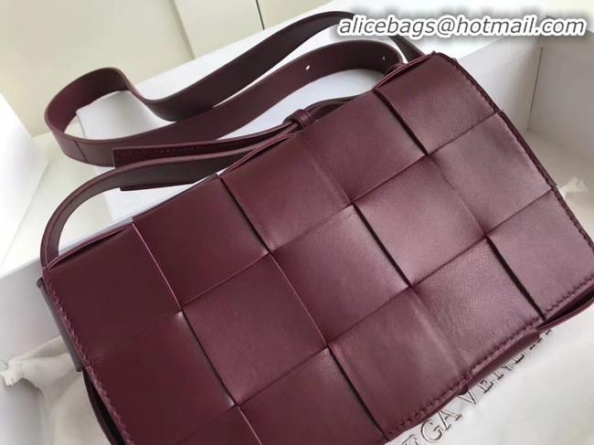 Buy Cheap Bottega Veneta Sheepskin Weaving Original Leather 578004 Wine