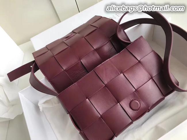 Buy Cheap Bottega Veneta Sheepskin Weaving Original Leather 578004 Wine