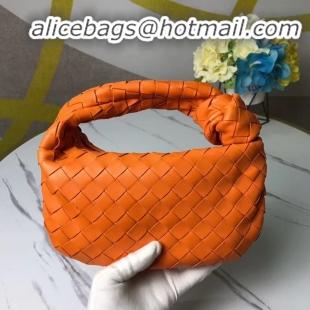 Discount Classic Bottega Veneta Original Weave Leather Bag BV4588 orange