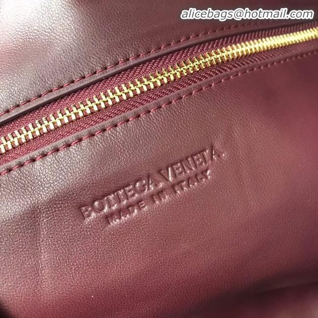 Grade Inexpensive Bottega Veneta Original Weave Leather Bag BV4589 Burgundy