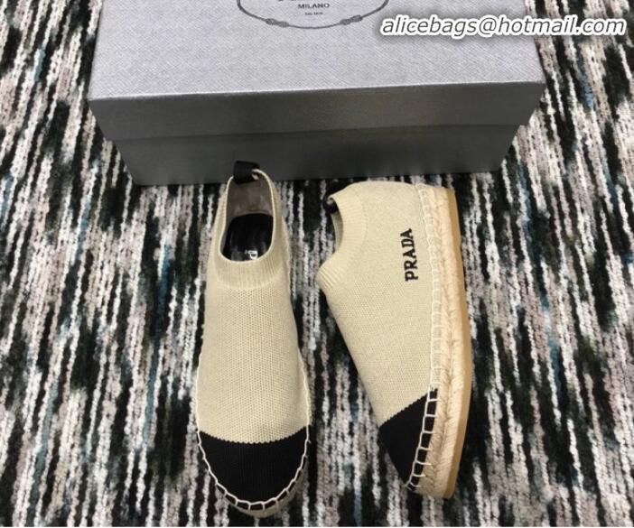 Best Price Prada Hemp Rope Knit Boot Espadrilles G82749 Gold