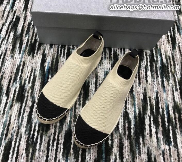 Best Price Prada Hemp Rope Knit Boot Espadrilles G82749 Gold