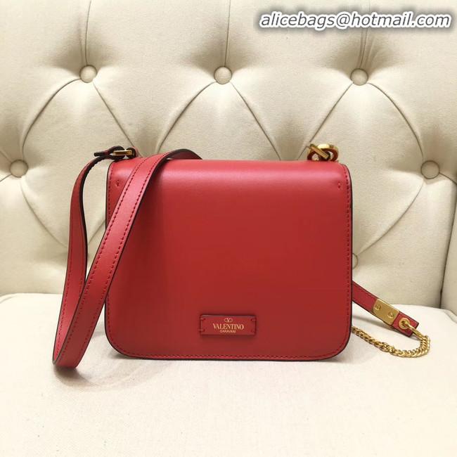 Good Looking VALENTINO VLOCK Origianl leather shoulder bag 0906 red