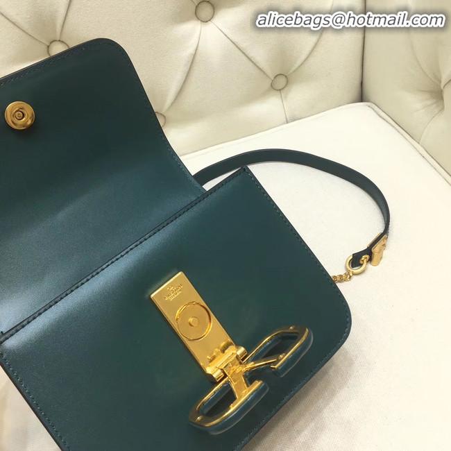 Reproduction VALENTINO VLOCK Origianl leather shoulder bag 0906 green