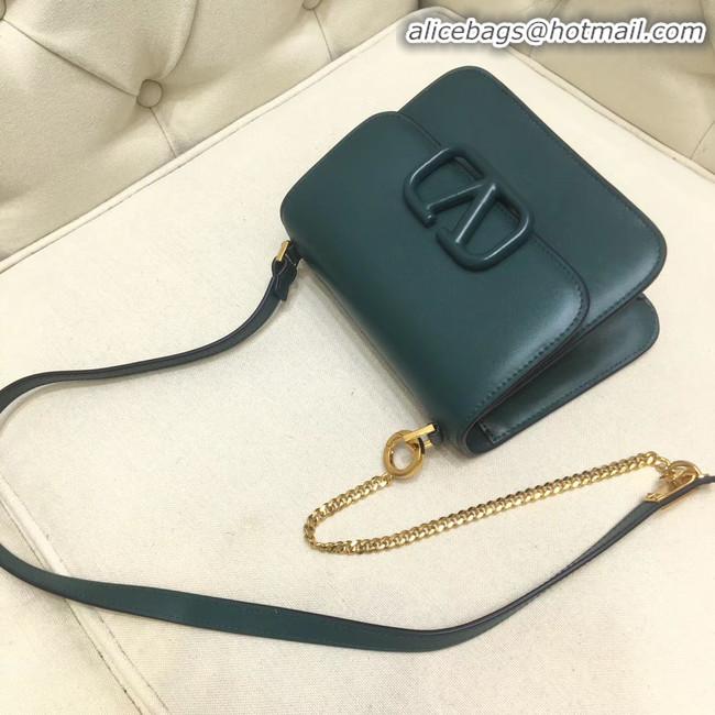 Reproduction VALENTINO VLOCK Origianl leather shoulder bag 0906 green