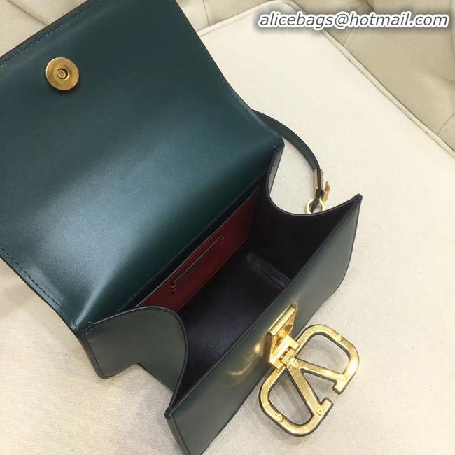 Reproduction VALENTINO VLOCK Origianl leather shoulder bag 0906 green