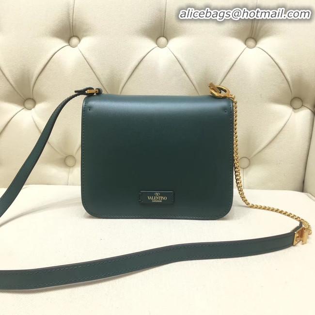 Reproduction VALENTINO VLOCK Origianl leather shoulder bag 0906 green