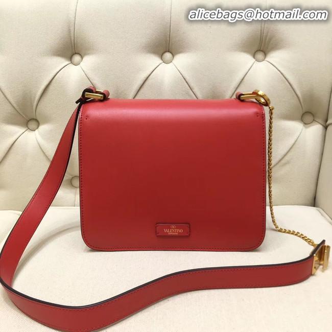 New Fashion VALENTINO VLOCK Origianl leather shoulder bag 0908 red