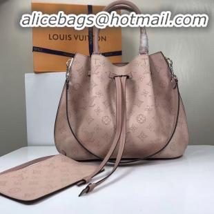 Wholesale Louis Vuitton Mahina Leather Girolata Drawstring Bucket Bag M54401 Magnolia Pink