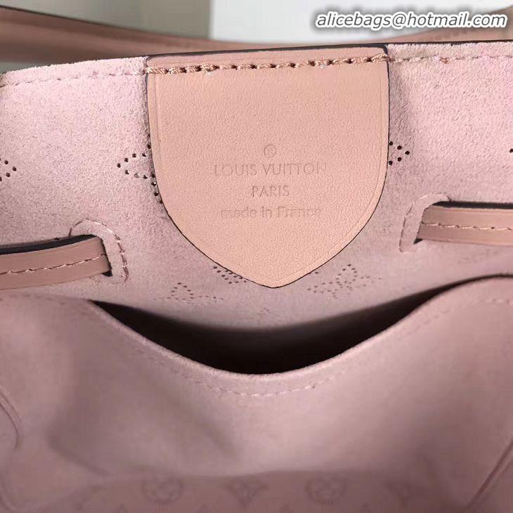 Wholesale Louis Vuitton Mahina Leather Girolata Drawstring Bucket Bag M54401 Magnolia Pink