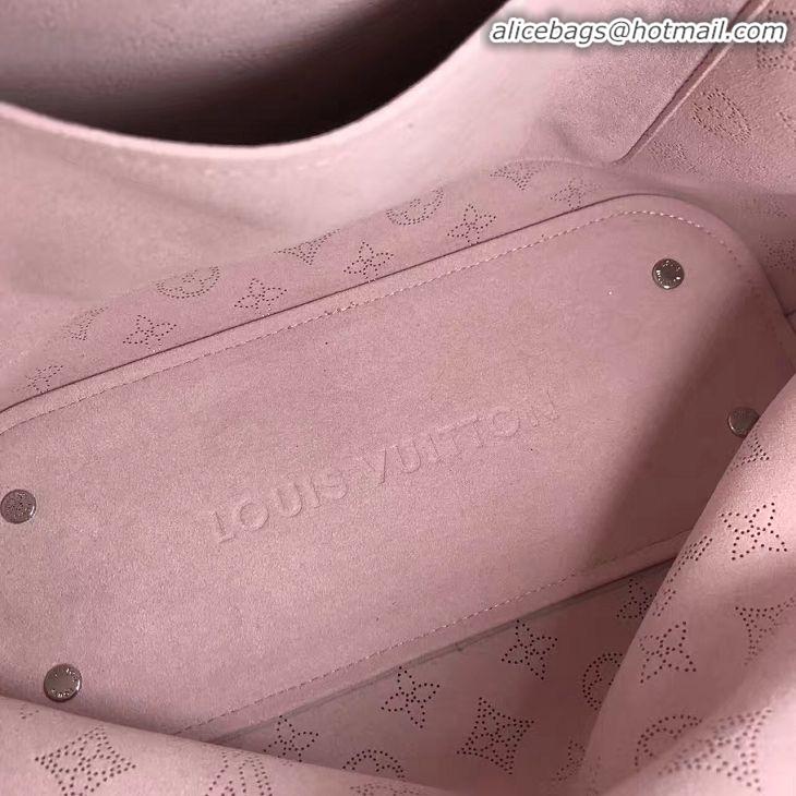 Wholesale Louis Vuitton Mahina Leather Girolata Drawstring Bucket Bag M54401 Magnolia Pink