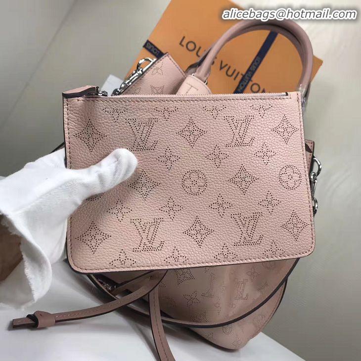 Wholesale Louis Vuitton Mahina Leather Girolata Drawstring Bucket Bag M54401 Magnolia Pink