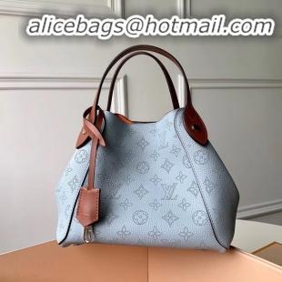 High Quality Louis Vuitton Original Mahina Leather HINA PM M52975 BLEU HORIZON PUMPKIN