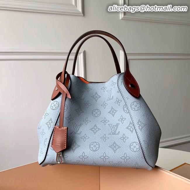 High Quality Louis Vuitton Original Mahina Leather HINA PM M52975 BLEU HORIZON PUMPKIN