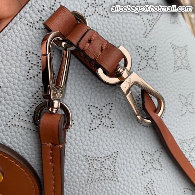 High Quality Louis Vuitton Original Mahina Leather HINA PM M52975 BLEU HORIZON PUMPKIN