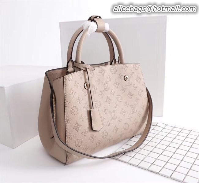 Luxury Classic Louis Vuitton Mahina Leather 41046 apricot