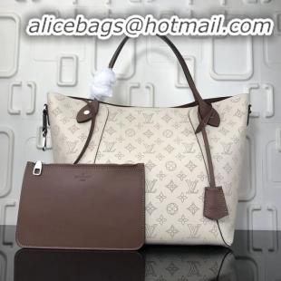 Luxury Classic Louis Vuitton Original Mahina Leather HINA Bag M53140 White