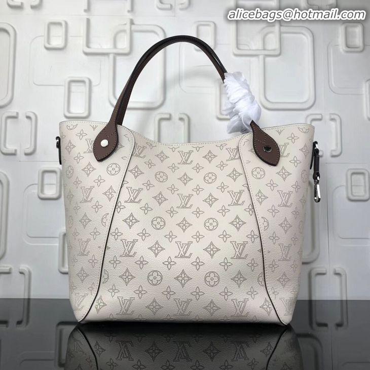 Luxury Classic Louis Vuitton Original Mahina Leather HINA Bag M53140 White