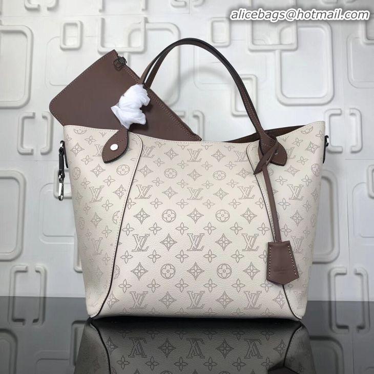 Luxury Classic Louis Vuitton Original Mahina Leather HINA Bag M53140 White