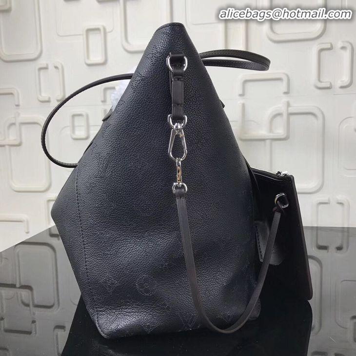 Classic Imitation Louis Vuitton Original Mahina Leather HINA Bag M53140 Black