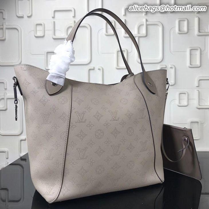 Grade Wholesale Louis Vuitton Original Mahina Leather HINA Bag M53140 Grey