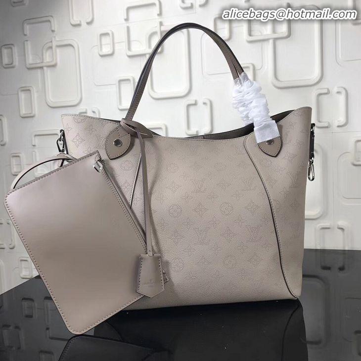 Grade Wholesale Louis Vuitton Original Mahina Leather HINA Bag M53140 Grey