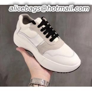 Good Quality Celine Delivery Running Sneaker in Calfskin,Suede and Technical Fabrics C82205 White