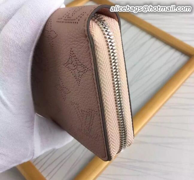 Free Shipping Discount Louis Vuitton Grained Mahina Leather Zippy Wallet M58429 Magnolia