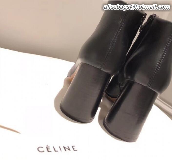 Top Sale Celine Lambskin Ankle Boot C01550 Black