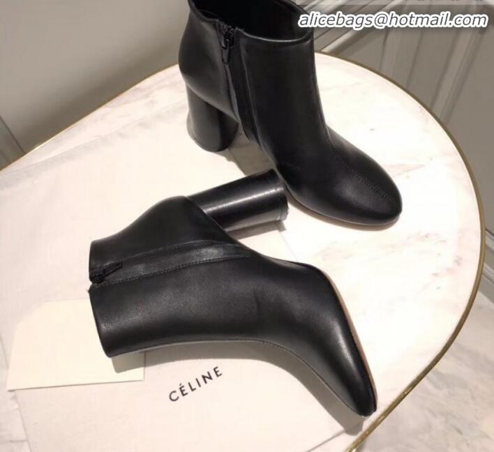 Top Sale Celine Lambskin Ankle Boot C01550 Black