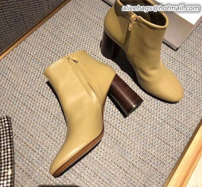 Luxury Cheap Celine Lambskin Ankle Boot C01550 Beige