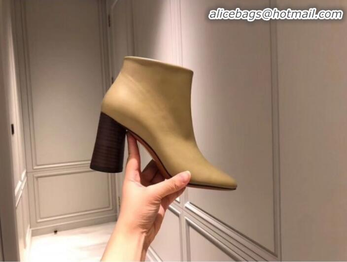 Luxury Cheap Celine Lambskin Ankle Boot C01550 Beige