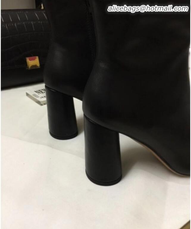 Top Quality Celine Calfskin Ankle Boot with Crystal C10155 Black 