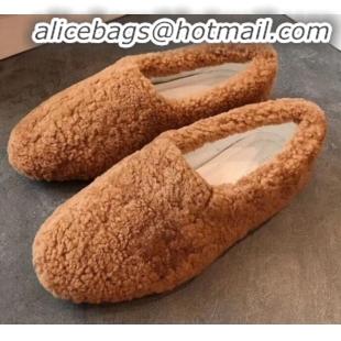 Affordable Price Celine Wool Flat Loafers C82106 Camel