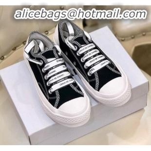 Luxury Chanel x Converse Contrasting Trim Canvas Sneakers C30321 Black 2020