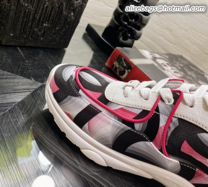 Popular Chanel Colored Logo Print Sneakers G34360 Pink 2020