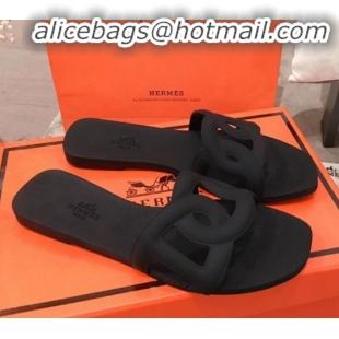 Affordable Price Hermes Aloha Flat Slide Sandals H21701 Black