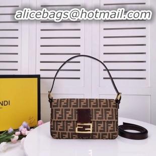 New Design FENDI BAGUETTE fabric bag 8BR011 Coffee