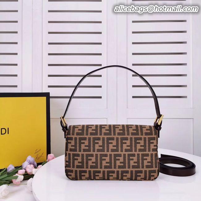 New Design FENDI BAGUETTE fabric bag 8BR011 Coffee