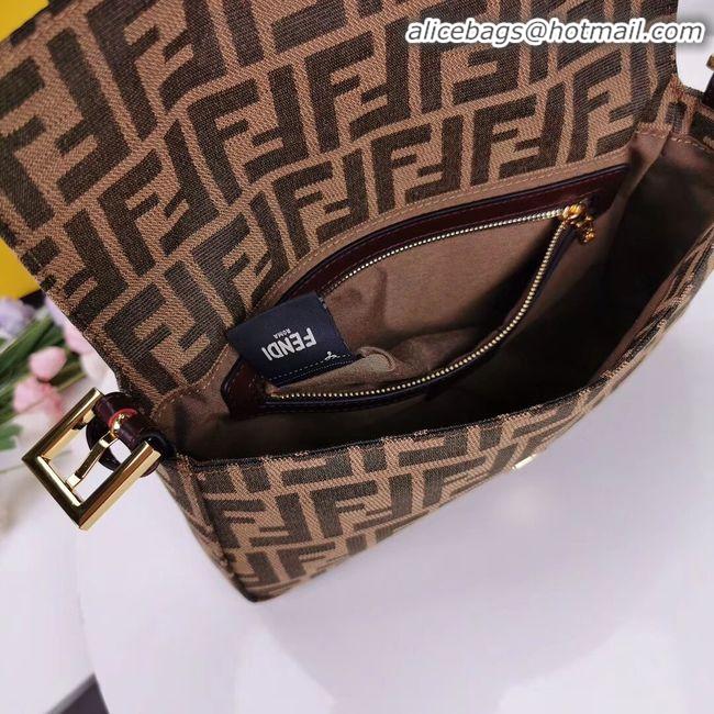 New Design FENDI BAGUETTE fabric bag 8BR011 Coffee