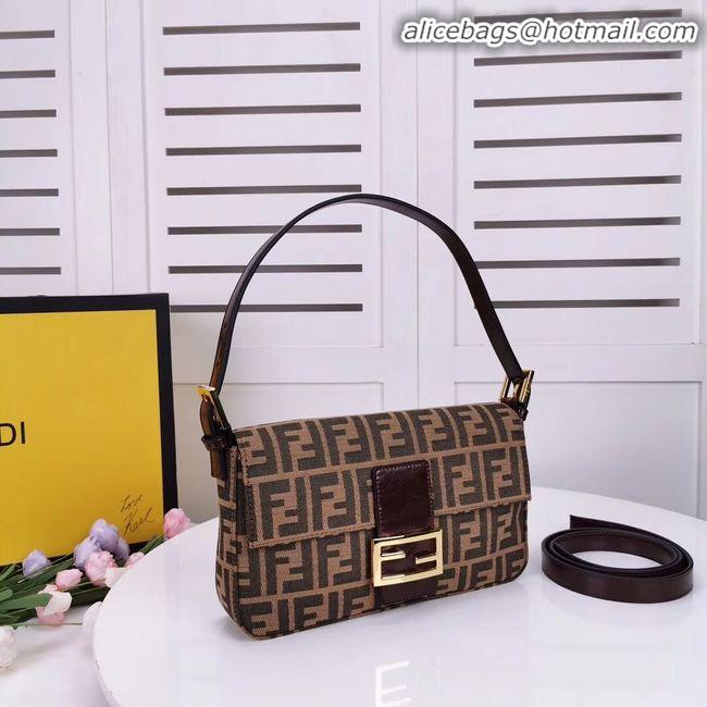 New Design FENDI BAGUETTE fabric bag 8BR011 Coffee