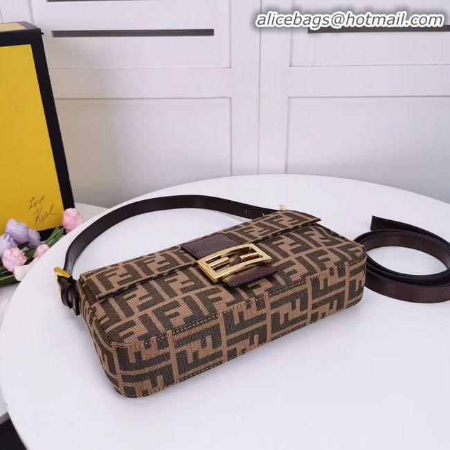 New Design FENDI BAGUETTE fabric bag 8BR011 Coffee