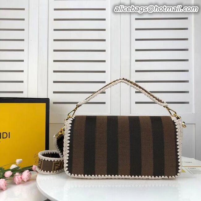 Spot Bulk FENDI fabric bag 8BR033 Coffee